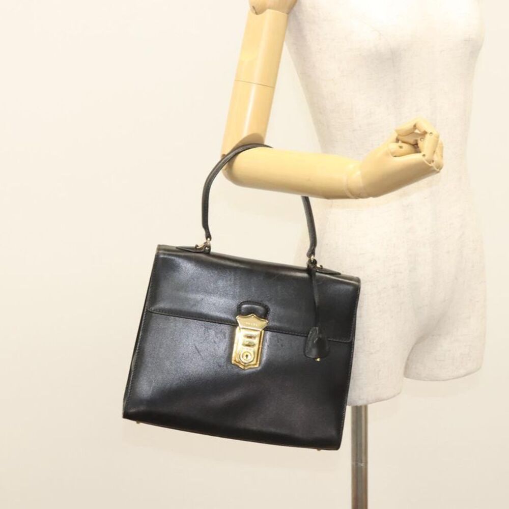 Prada Black Leather Handbag (Pre-Owned) - Picture 15 of 16